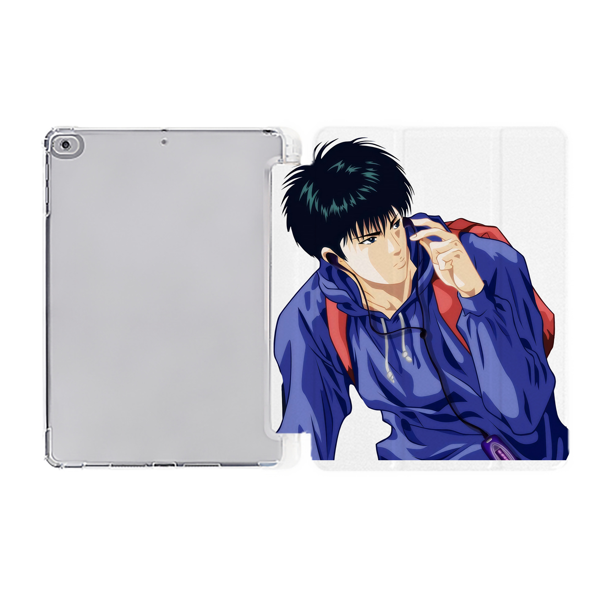 （画像用） SLAM DUNK／スラムダンク IPad ケース ペン収納付き 三つ折りスタンド PUレザー×シリコン 対応機種9.5/10.5/10.9インチ